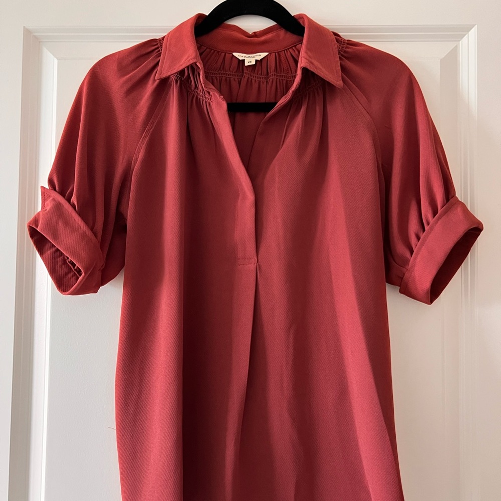 Max Studio Rust Red Blouse